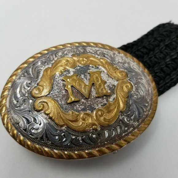 Montana Silversmiths Unisex Braided Sterling Silver Plated Buckle Belt 39.5 In main image 10